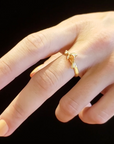 organic gold vermeil ring